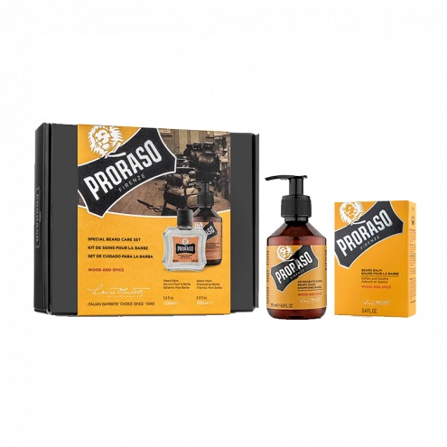 Proraso Wood and Spice Gift Box Beard Balm and Shampoo Proraso Wood and Spice Gift Box Beard Balm and Shampoo