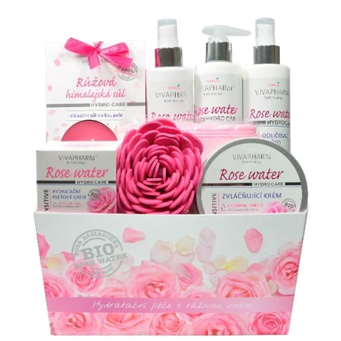 VIVACO Dárkové balení kosmetiky s růžovou vodou VIVACO Dárkové balení kosmetiky s růžovou vodou