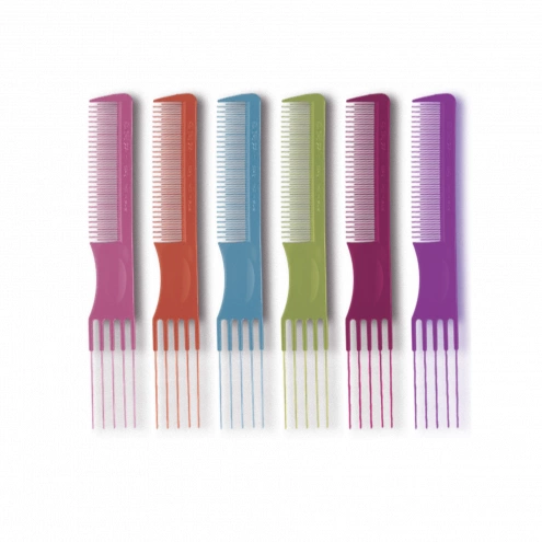 Eurostil Double-Sided Hair Comb Color Mix 1 ks