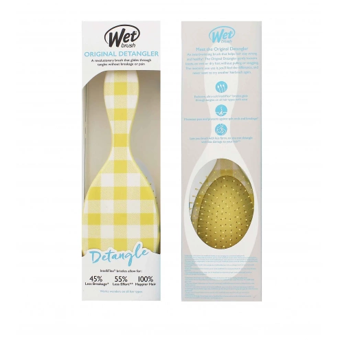 Wet Brush Original Detangler Coastal Charm - Golden Gingham Wet Brush Original Detangler Coastal Charm - Golden Gingham