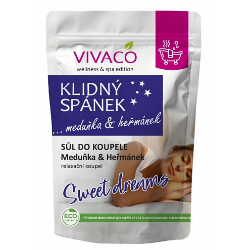 VIVACO Sůl do koupele KLIDNÝ SPÁNEK 1000 g