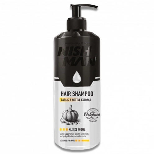 Nishman Garlic & Nettle Extract Shampoo XL 480 ml Nishman Garlic & Nettle Extract Shampoo XL 480 ml