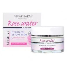 VIVACO Hydratační pleťový krém s růžovou vodou VIVAPHARM 50 ml