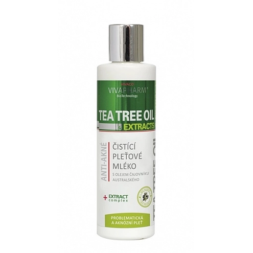 VIVACO Odličovací mléko s Tea Tree Oil HERB EXTRACT 200 ml