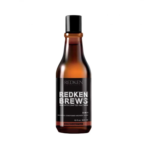 Redken Brews 3 In 1 Shampoo 300 ml Redken Brews 3 In 1 Shampoo 300 ml