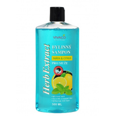 VIVACO Šampon pro muže Máta a citrus HERB EXTRACT 500 ml