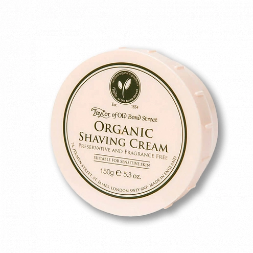 Taylor of Old Bond Street Organic Shaving Cream Bowl 150 g