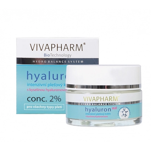 VIVACO Pleťový krém s kyselinou hyaluronovou VIVAPHARM 50 ml VIVACO Pleťový krém s kyselinou hyaluronovou VIVAPHARM 50 ml