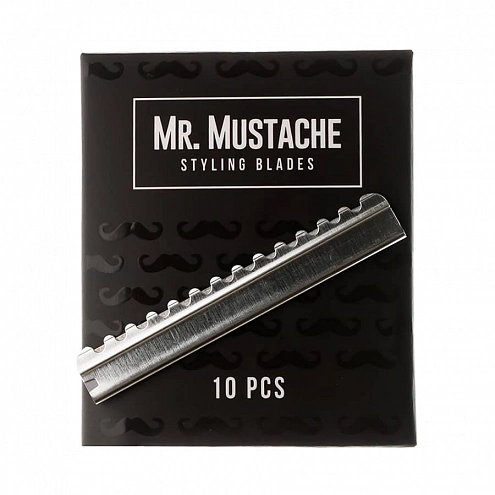 MR. MUSTACHE Styling Blades 10 pcs