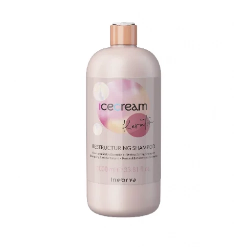 Inebrya Ice Cream Keratin Restructuring Shampoo 1000 ml Inebrya Ice Cream Keratin Restructuring Shampoo 1000 ml