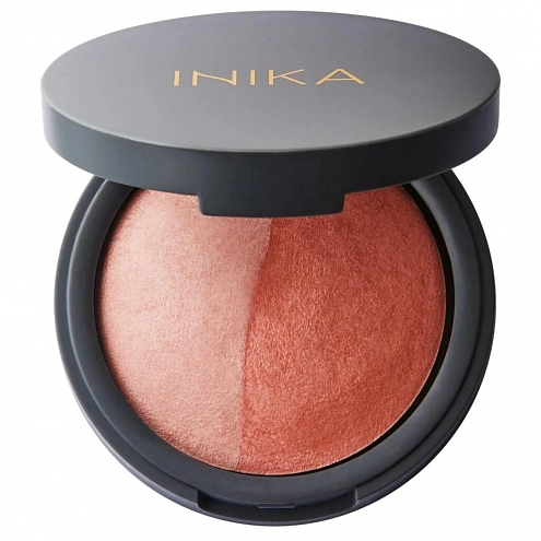 Inika Organic Mineral Baked Blush Burnt Peach Duo 6,5 g Inika Organic Mineral Baked Blush Burnt Peach Duo 6,5 g