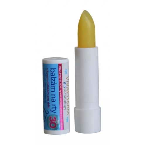 VIVACO Balzám na rty s kozím mlékem pro děti SPF 30 VIVAPHARM 4,2 g VIVACO Balzám na rty s kozím mlékem pro děti SPF 30 VIVAPHARM 4,2 g