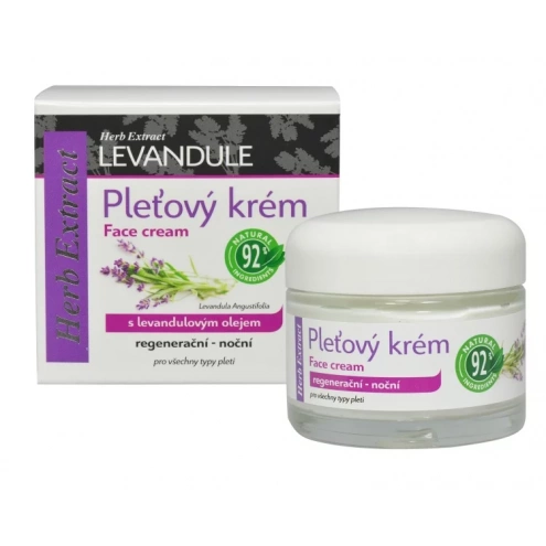 VIVACO Pleťový krém s levandulovým olejem HERB EXTRACT 50 ml VIVACO Pleťový krém s levandulovým olejem HERB EXTRACT 50 ml