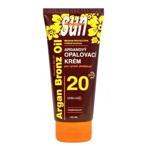 VIVACO Opalovací krém s BIO arganovým olejem SPF 20 SUN VITAL 100 ml VIVACO Opalovací krém s BIO arganovým olejem SPF 20 SUN VITAL 100 ml