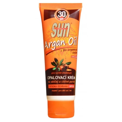 VIVACO Opalovací krém s BIO arganovým olejem SPF 30 SUN VITAL 125 ml VIVACO Opalovací krém s BIO arganovým olejem SPF 30 SUN VITAL 125 ml
