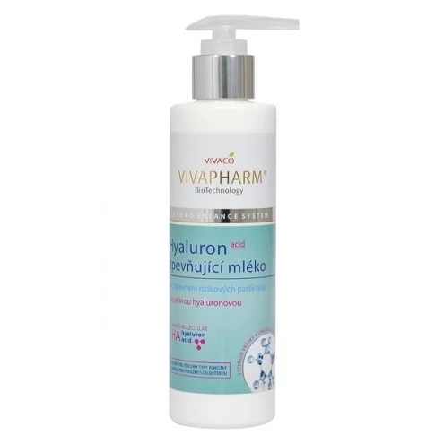 VIVACO Zpevňující tělové mléko s kyselinou hyaluronovou VIVAPHARM 200 ml
