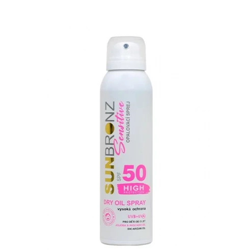 VIVACO Suchý opalovací olej Sensitive SPF 50 SUNBRONZ 90 ml