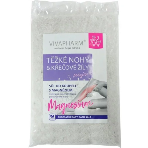VIVACO Sůl Magnesium TĚŽKÉ NOHY a KŘEČOVÉ ŽÍLY 1000 g VIVACO Sůl Magnesium TĚŽKÉ NOHY a KŘEČOVÉ ŽÍLY 1000 g