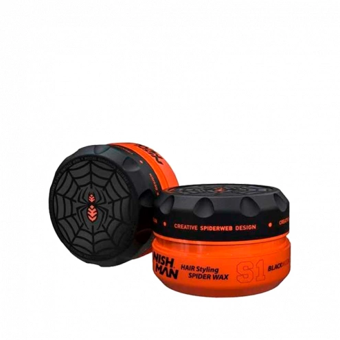 NishMan Hair Styling Wax S1 Black Widow 150 ml