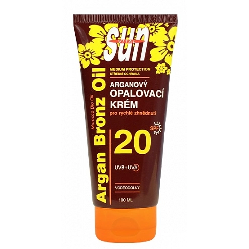 VIVACO Opalovací krém s BIO arganovým olejem SPF 20 SUN VITAL 100 ml VIVACO Opalovací krém s BIO arganovým olejem SPF 20 SUN VITAL 100 ml