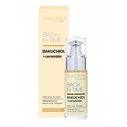 VIVACO Anti-age sérum BAKUCHIOL + ceramide BACK IN TIME 30 ml VIVACO Anti-age sérum BAKUCHIOL + ceramide BACK IN TIME 30 ml