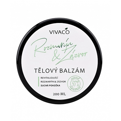 VIVACO Tělový balzám Rozmarýn a Zázvor 200 ml