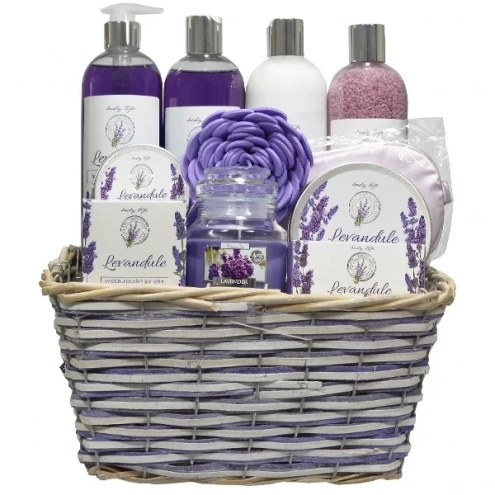 VIVACO Dárkový koš kosmetiky s levandulovým olejem VIVACO Dárkový koš kosmetiky s levandulovým olejem