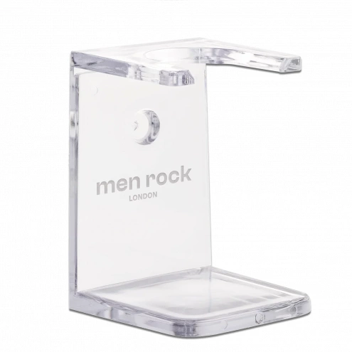 Men Rock Transparent Shaving Brush Stand