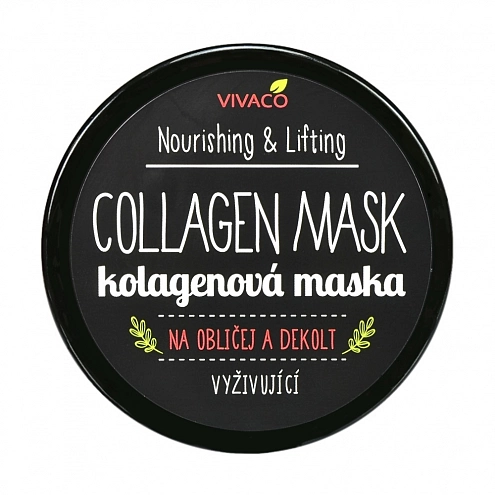 VIVACO Kolagenová maska na obličej a dekolt 100 ml VIVACO Kolagenová maska na obličej a dekolt 100 ml