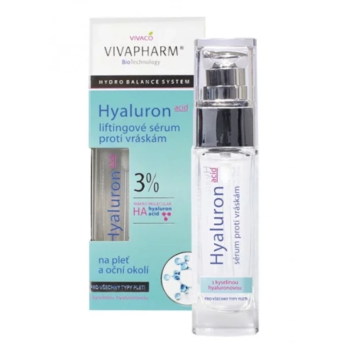 VIVACO Pleťové sérum s kyselinou hyaluronovou VIVAPHARM 30ml