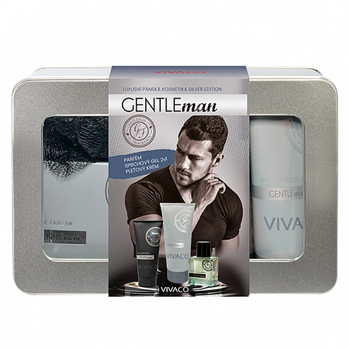 VIVACO Stylový dárkový box GENTLEMAN SILVER
