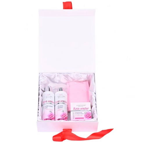 VIVACO Dárkový box kosmetiky s růžovou vodou
