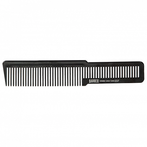 Marmara Barber Antistatic Carbon Comb 037 Black