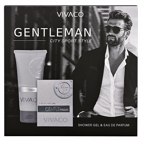 VIVACO Dárková kazeta pánské kosmetiky GENTLEMAN SILVER
