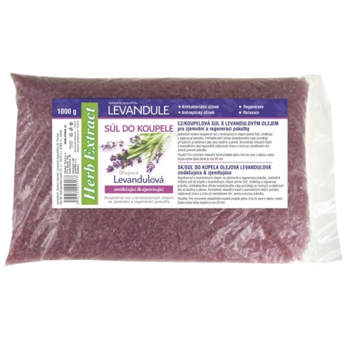 VIVACO Koupelová sůl s levandulovým olejem 1000 g VIVACO Koupelová sůl s levandulovým olejem 1000 g