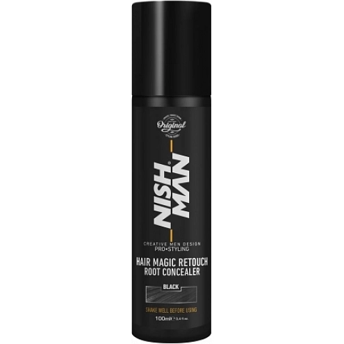 NishMan Magic Retouch Root Touch-Up Spray Black 100 ml