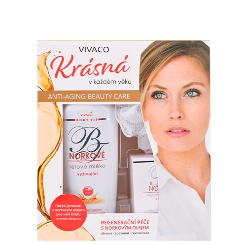 VIVACO BODY TIP Dárková kazeta Péče o pleť s norkovým olejem