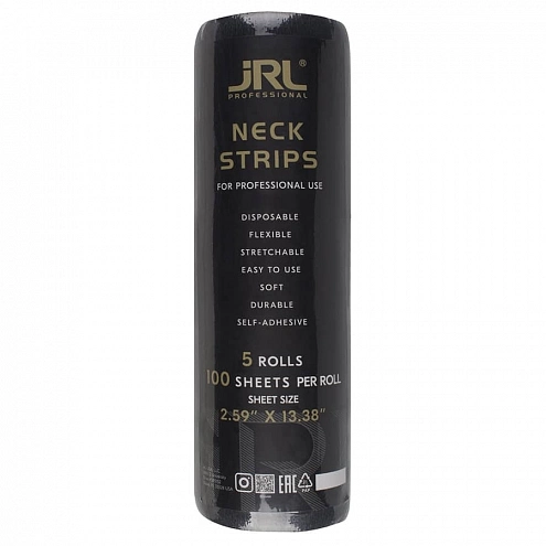 JRL Neck Strips 500 ks Black JRL Neck Strips 500 ks Black