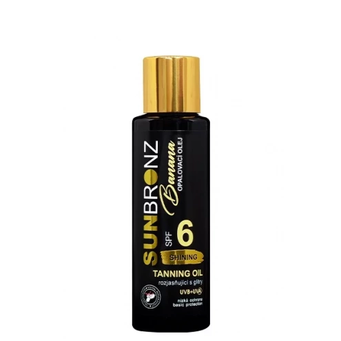 VIVACO Opalovací olej s rozjasňujícími glitry SPF 6 Banana SUNBRONZ 100 ml