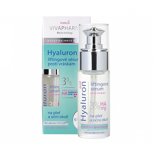 VIVACO Pleťové sérum s kyselinou hyaluronovou VIVAPHARM 30ml VIVACO Pleťové sérum s kyselinou hyaluronovou VIVAPHARM 30ml