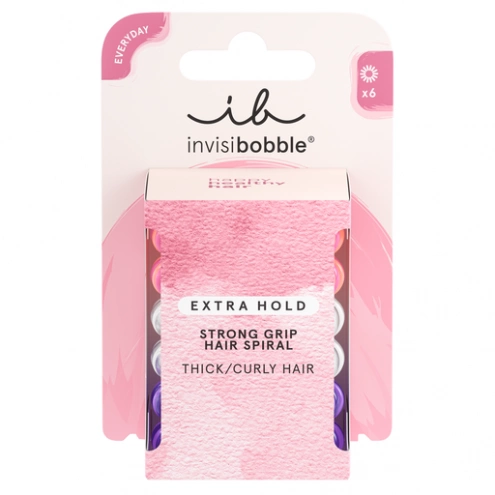 Invisibobble EXTRA HOLD Twirl Boss 6pc