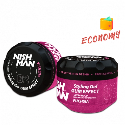 Nishman Hair Gel G2 Fuchsia 300 ml Nishman Hair Gel G2 Fuchsia 300 ml