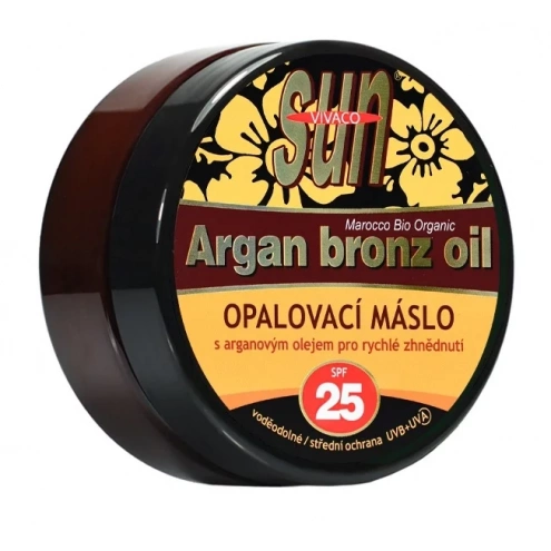 VIVACO Opalovací máslo s BIO arganovým olejem SPF 25 SUN VITAL 200 ml VIVACO Opalovací máslo s BIO arganovým olejem SPF 25 SUN VITAL 200 ml