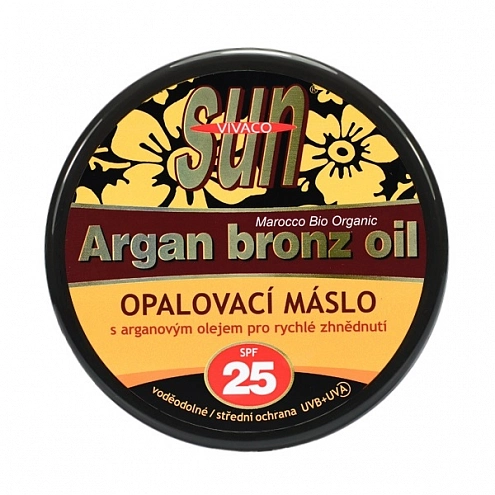 VIVACO Opalovací máslo s BIO arganovým olejem SPF 25 SUN VITAL 200 ml