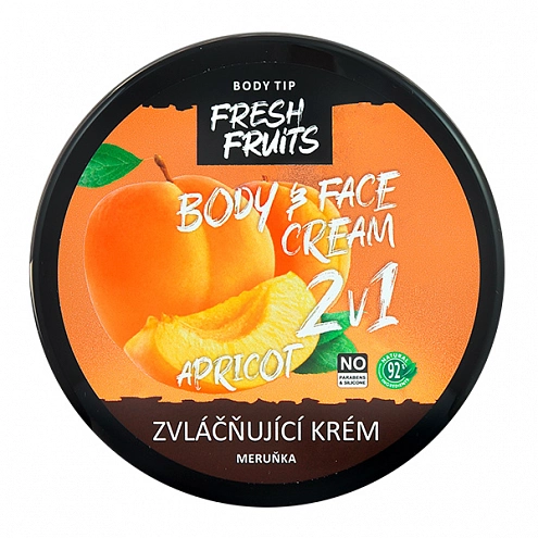 VIVACO Zvláčňující krém na tělo a obličej Meruňka BODY TIP 200 ml