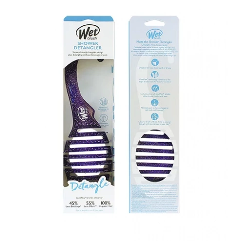 Wet Brush Shower Detangler Purple Glitter Wet Brush Shower Detangler Purple Glitter
