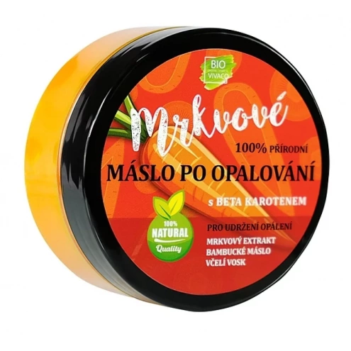 VIVACO 100% Přírodní máslo po opalování s mrkvovým extraktem 150ml VIVACO 100% Přírodní máslo po opalování s mrkvovým extraktem 150ml