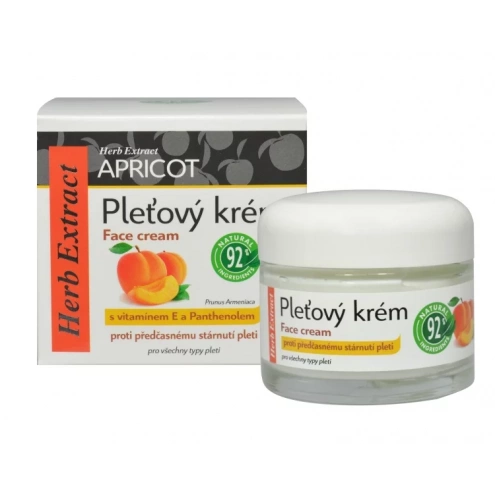 VIVACO Pleťový krém s meruňkovým olejem HERB EXTRACT 50 ml VIVACO Pleťový krém s meruňkovým olejem HERB EXTRACT 50 ml