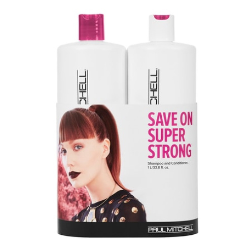 Paul Mitchell Super Strong Shampoo 1000ml + Conditioner 1000ml