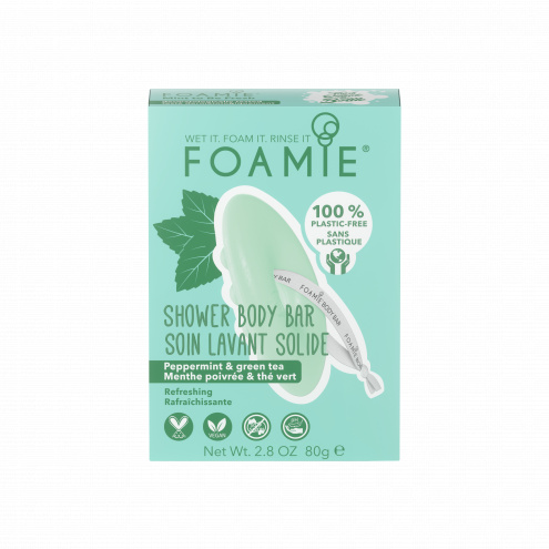 Foamie Shower Body Bar Mint to Be Fresh